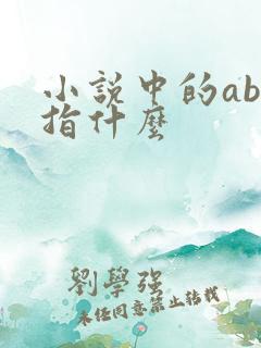 小说中的abo指什么