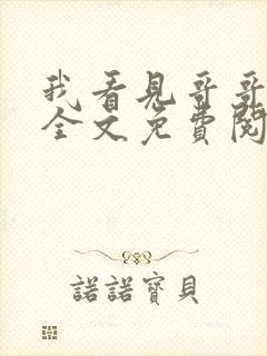 我看见哥哥小说全文免费阅读