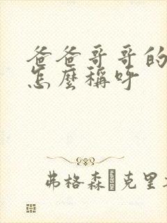 爸爸哥哥的妻子怎么称呼