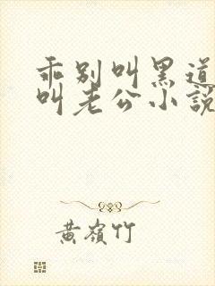 乖别叫黑道大佬叫老公小说免费阅读