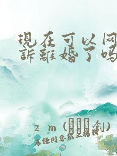 现在可以网上起诉离婚了吗