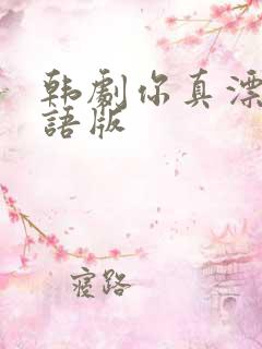 韩剧你真漂亮韩语版