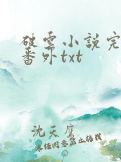 破云小说完整版番外txt