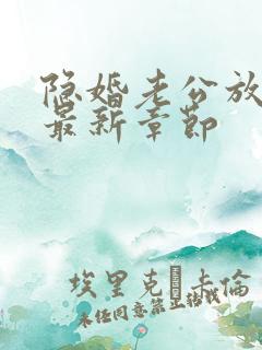 隐婚老公放肆宠最新章节