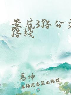 娄底3路公交车路线