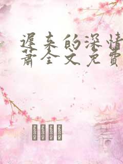 迟来的深情贺子萧全文免费阅读