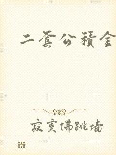 二套公积金贷款