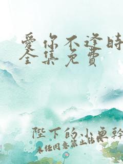 爱你不逢时短剧全集免费