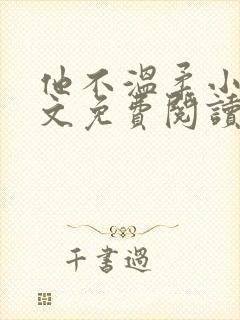 他不温柔小说全文免费阅读无弹窗