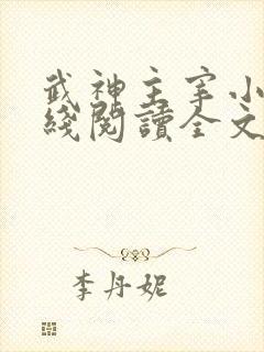 武神主宰小说在线阅读全文