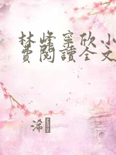 林峰宁欣小说免费阅读全文最新章节