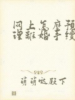 网上怎么预约办理离婚手续