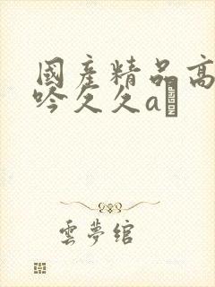 国产精品高潮呻吟久久aγ