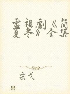 电视剧《简言的夏冬》全集免费观看