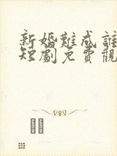 新婚难成谁知错短剧免费观看