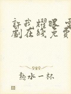 许我耀眼 电视剧在线免费