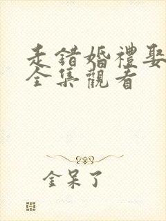 走错婚礼娶对妻全集观看