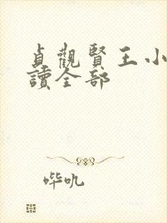 贞观贤王小说阅读全部