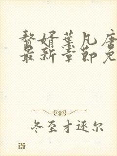 赘婿叶凡唐若雪最新章节免费阅读