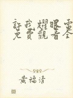 许我耀眼电视剧免费观看全集在线