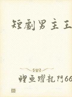 短剧男主王凯沐