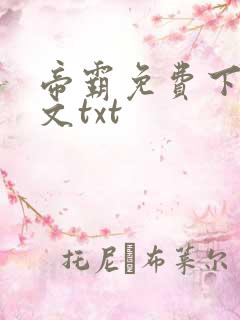 帝霸免费下载全文txt