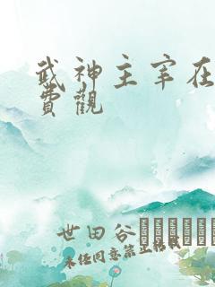 武神主宰在线免费观