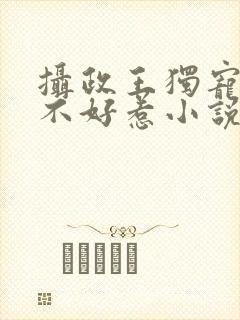 摄政王独宠医妃不好惹小说