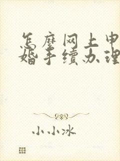 怎么网上申请离婚手续办理