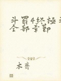 斗罗4终极斗罗全部章节