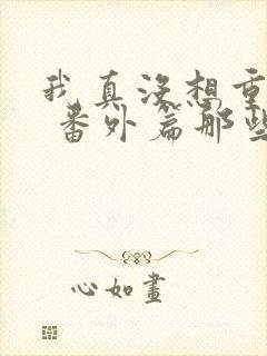 我真没想重生啊 番外篇那些年