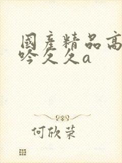 国产精品高潮呻吟久久a