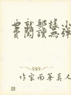 也就那样小说免费阅读无弹窗