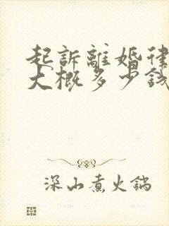 起诉离婚律师费大概多少钱