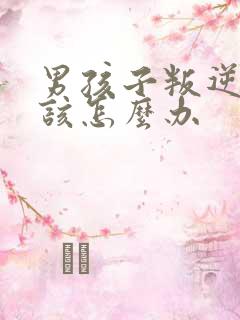 男孩子叛逆父母该怎么办