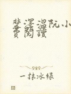 裴泽温阮小说免费阅读