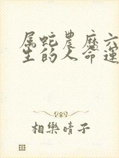 属蛇农历六月出生的人命运