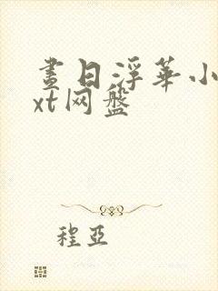 昼日浮华小说txt网盘