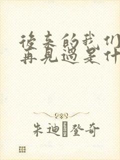 后来的我们没有再见过是什么歌