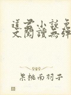 道君小说免费全文阅读无弹窗