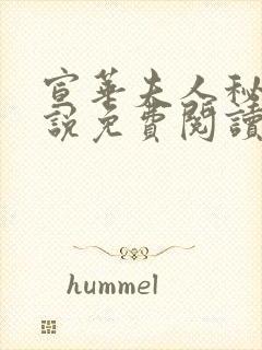 宣华夫人秘史小说免费阅读全文