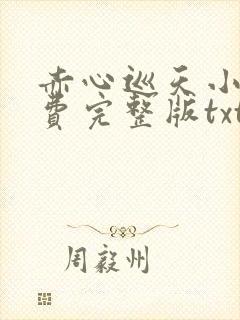 赤心巡天小说免费完整版txt