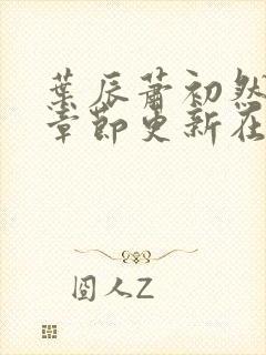 叶辰萧初然最新章节更新在线阅读