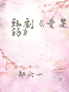 韩剧《爱是这样的》