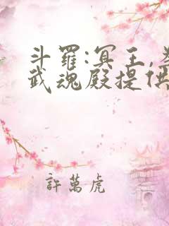 斗罗:冥王,为武魂殿提供神级武魂