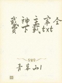 武神主宰全集免费下载txt