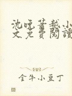 沈晚萧越小说全文免费阅读