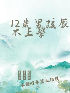 12岁男孩厌学不上学