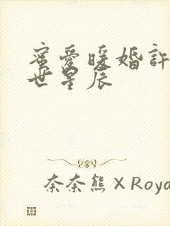 蜜爱暖婚许你一世星辰