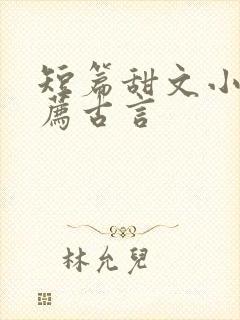 短篇甜文小说推荐古言